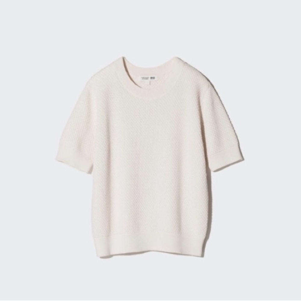 Uniqlo Cotton Popcorn Sweater - Short Sleeve | Comptoir Des Contonniers
